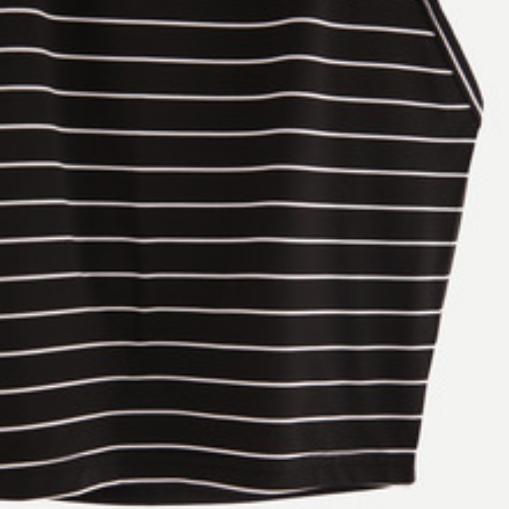 Halter Striped Cami Top - Picture 5 of 6